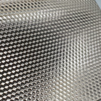 Кожзам  "Ромбики" 22*30 см. Розовое  золото