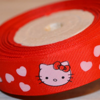 Репсовые с рисунком 2,5 см
