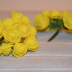 Роза фоамиран 2.5см  Желтая